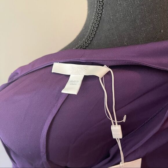 Hugo Boss Ladelia Blouse NWTin PURPLE Color - Picture 6 of 10